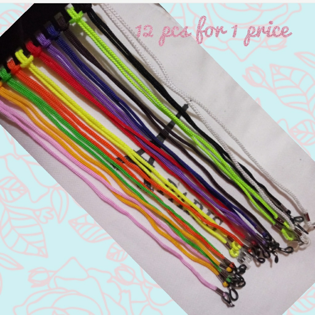 12pcs Eyeglasses Nylon Strap Strap Lanyard Holder
